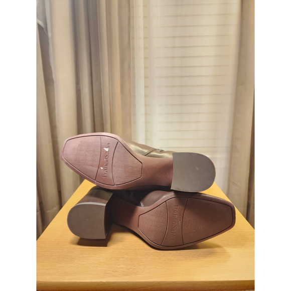 Franco Sarto Classic Women Midcalf Boots Booties SZ 9.5 M Wine Red Brown - Picture 10 of 16